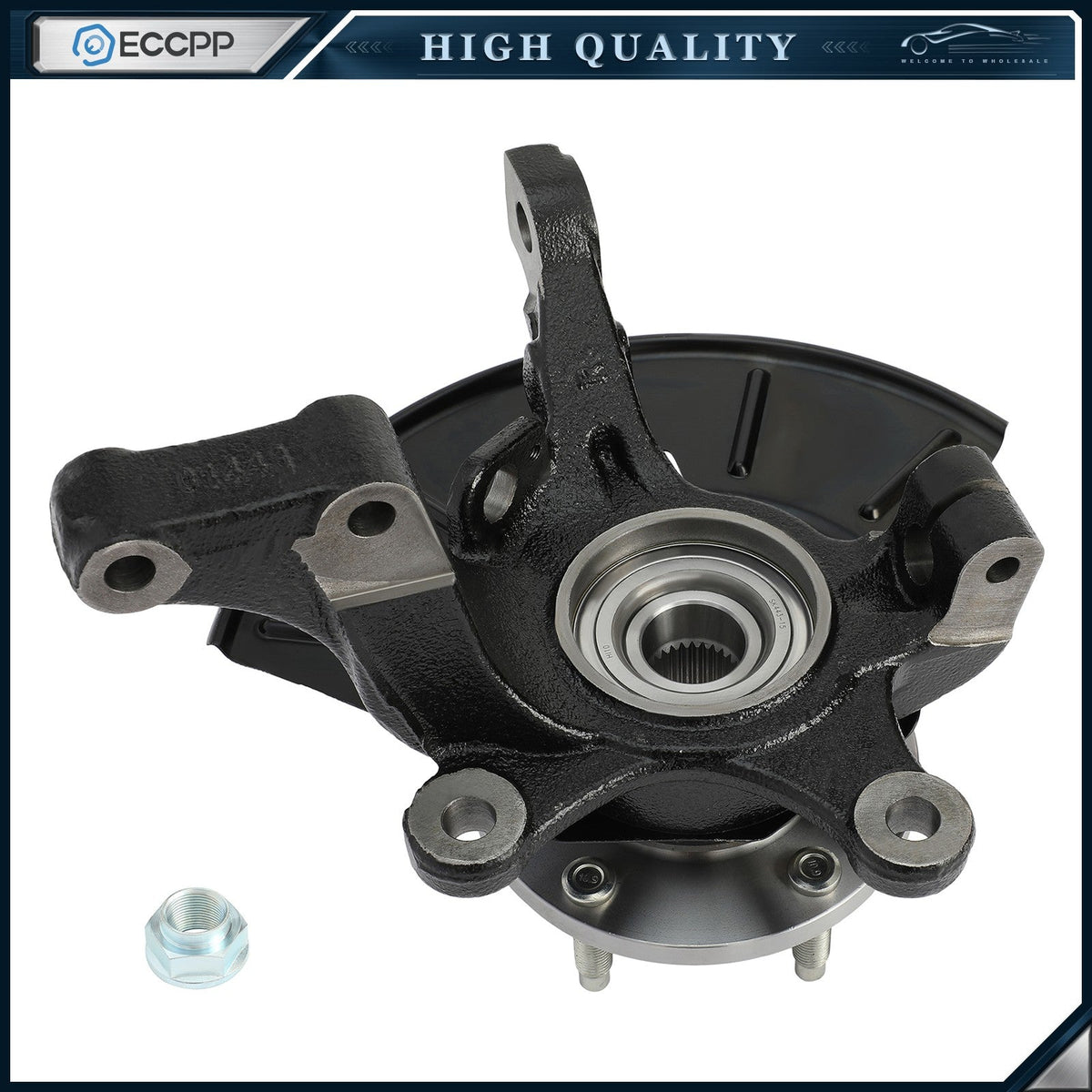 1P Wheel Hub Bearing Knuckle Front Right For Ford Escape Mazda Tribute 2001-2004 6B93BC-57