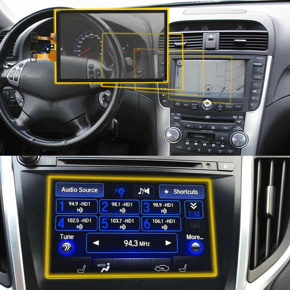 7" Touch screen Digitizer Glass For Acura MDX 2014-2017 Navigation GPS Radio EOA 6B93BC-57