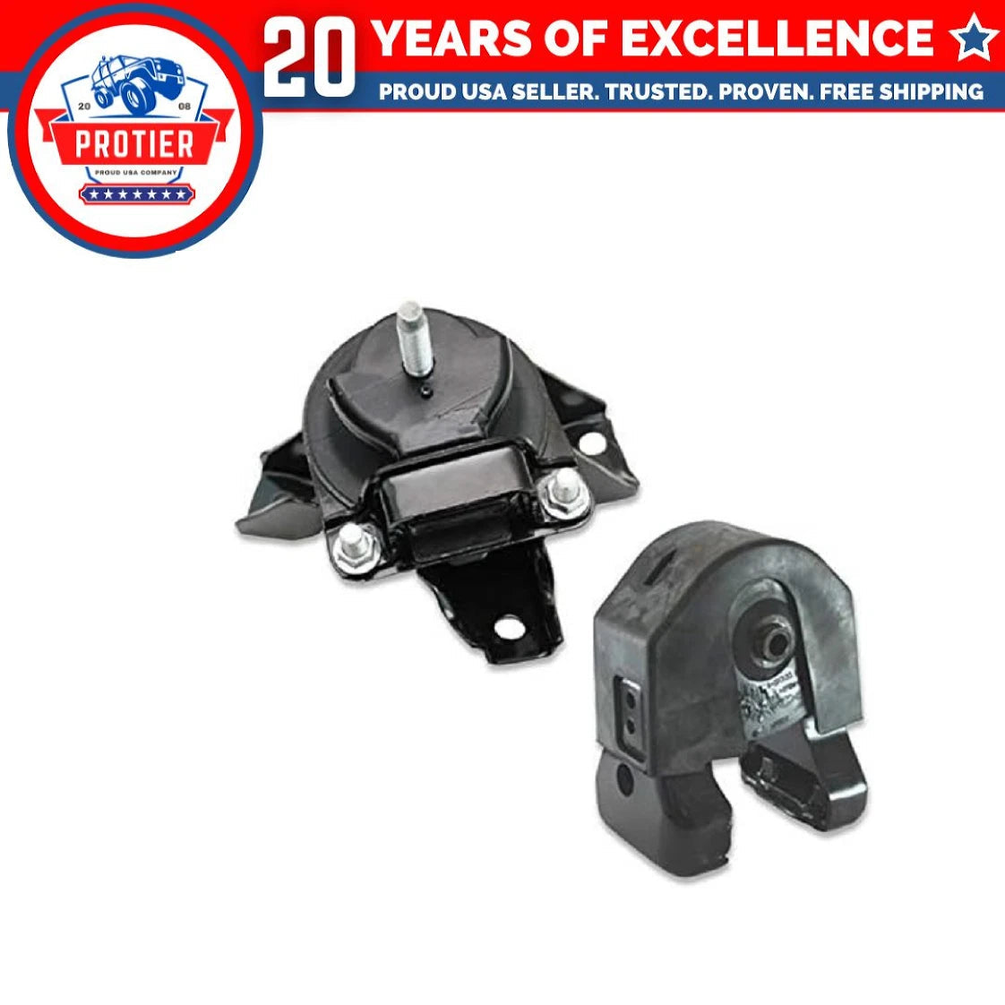 Front & Rear Engine Motor Mount 2PCS Set Fit 2006-2008 Hyundai Sonata 2.4L 6B93BC-57