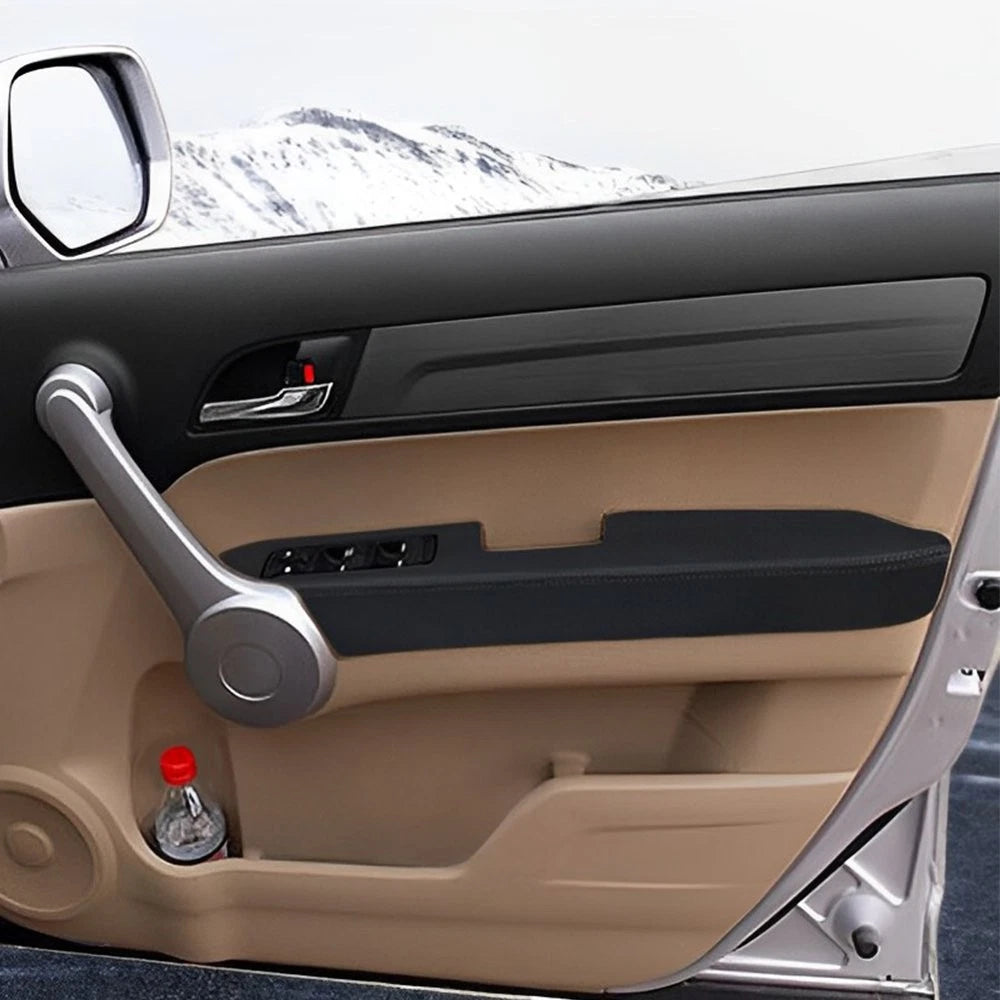2pcs Fit 2007-2012 Honda CR-V CRV Leather Door Front Panels Armrest Cover EOA 6B93BC-57