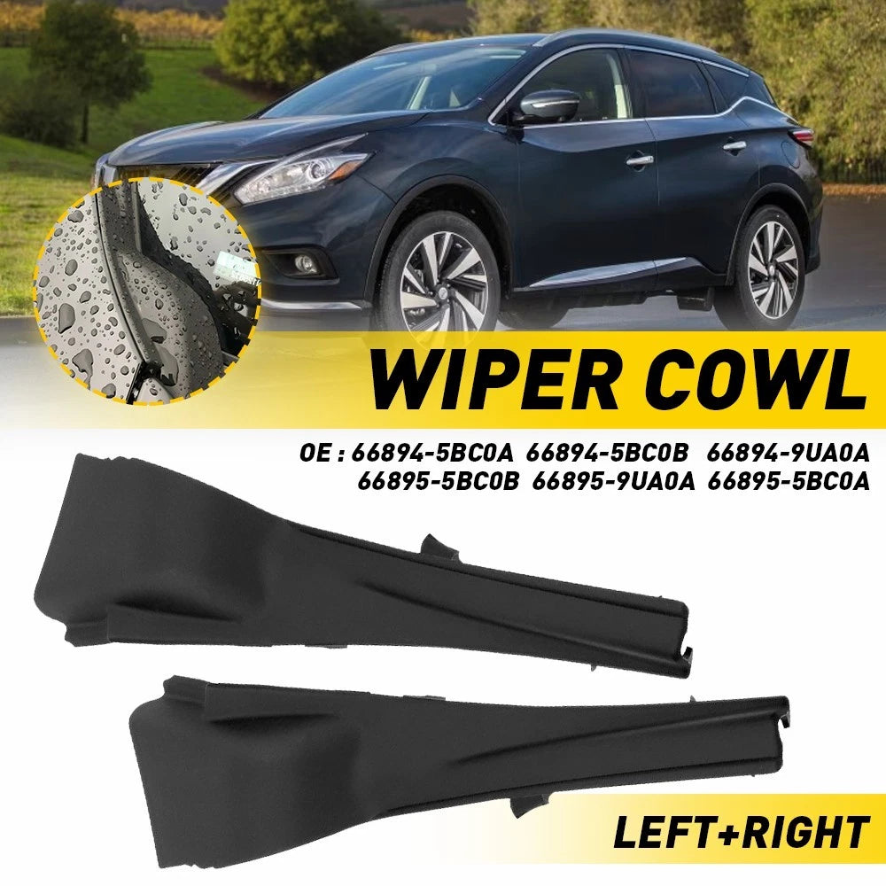 Front Windshield Pair Wiper Cowl Cover For NISSAN MURANO 2015-2017 66894-5BC0A 6B93BC-57