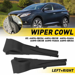 Front Windshield Pair Wiper Cowl Cover For NISSAN MURANO 2015-2017 66894-5BC0A 6B93BC-57