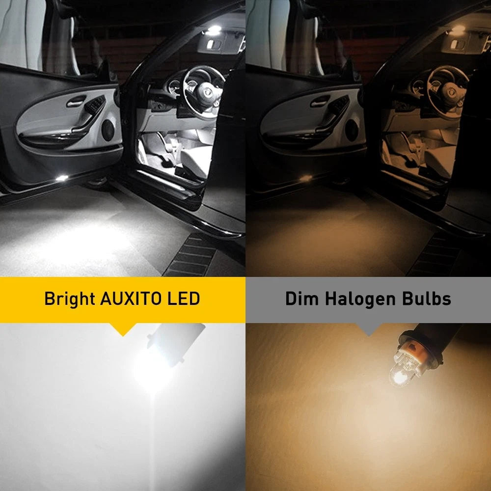 30X Super White T10 194 168 2825 LED License Plate Interior Light Bulb 6500K 2A2 6B93BC-57