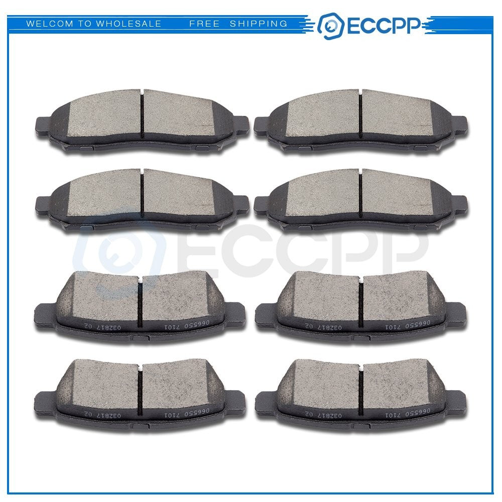 Front Rear Brake Metallic Pads For Nissan Frontier 2005-18 Suzuki Equator 09-12 6B93BC-57