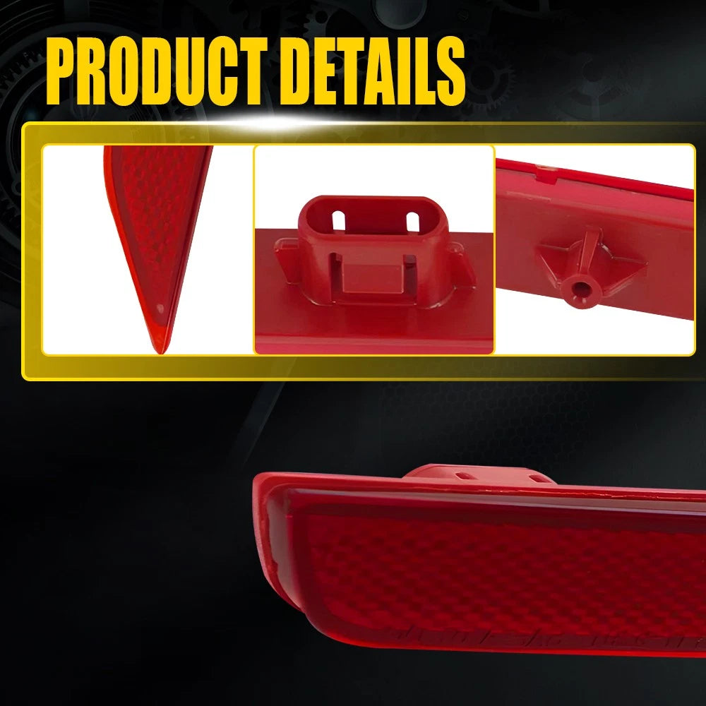 For 2011-17 Honda Odyssey Rear Bumper Reflector Light Case Red Left Driver EOA 6B93BC-57