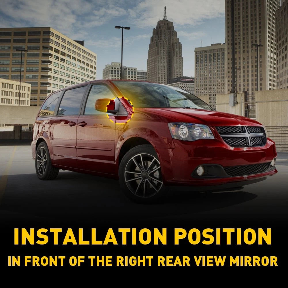 For 2008-2020 Dodge Grand Caravan Right Mirror Triangle Corner Molding Fender EA 6B93BC-57