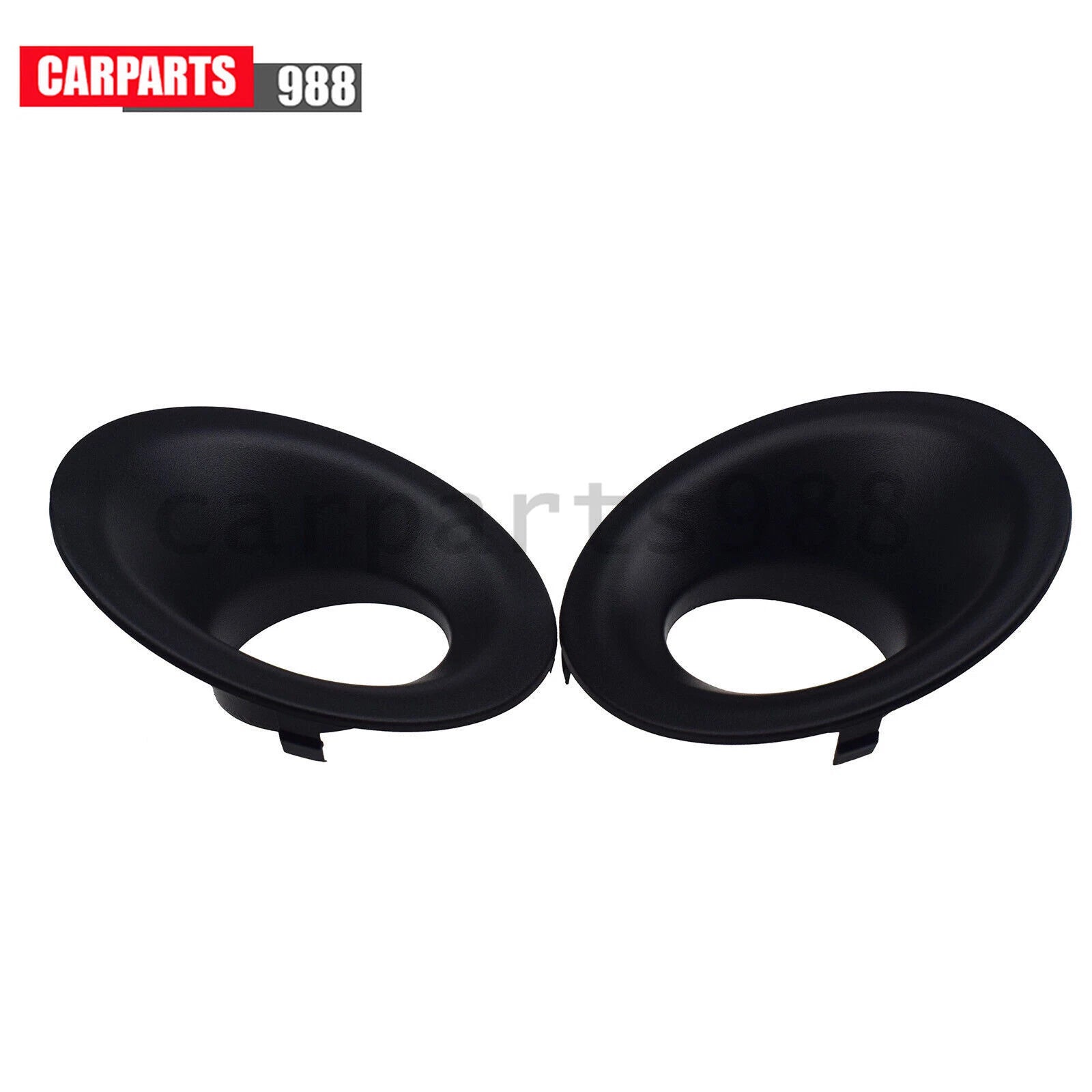 Pair Left Right Front Bumper Fog Light Bezel Cover For 2015-23 Dodge Challenger 6B93BC-57