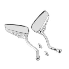 Chrome Skull Motorcycle Rearview Mirrors For Yamaha V Star 1300 1100 950 650 250