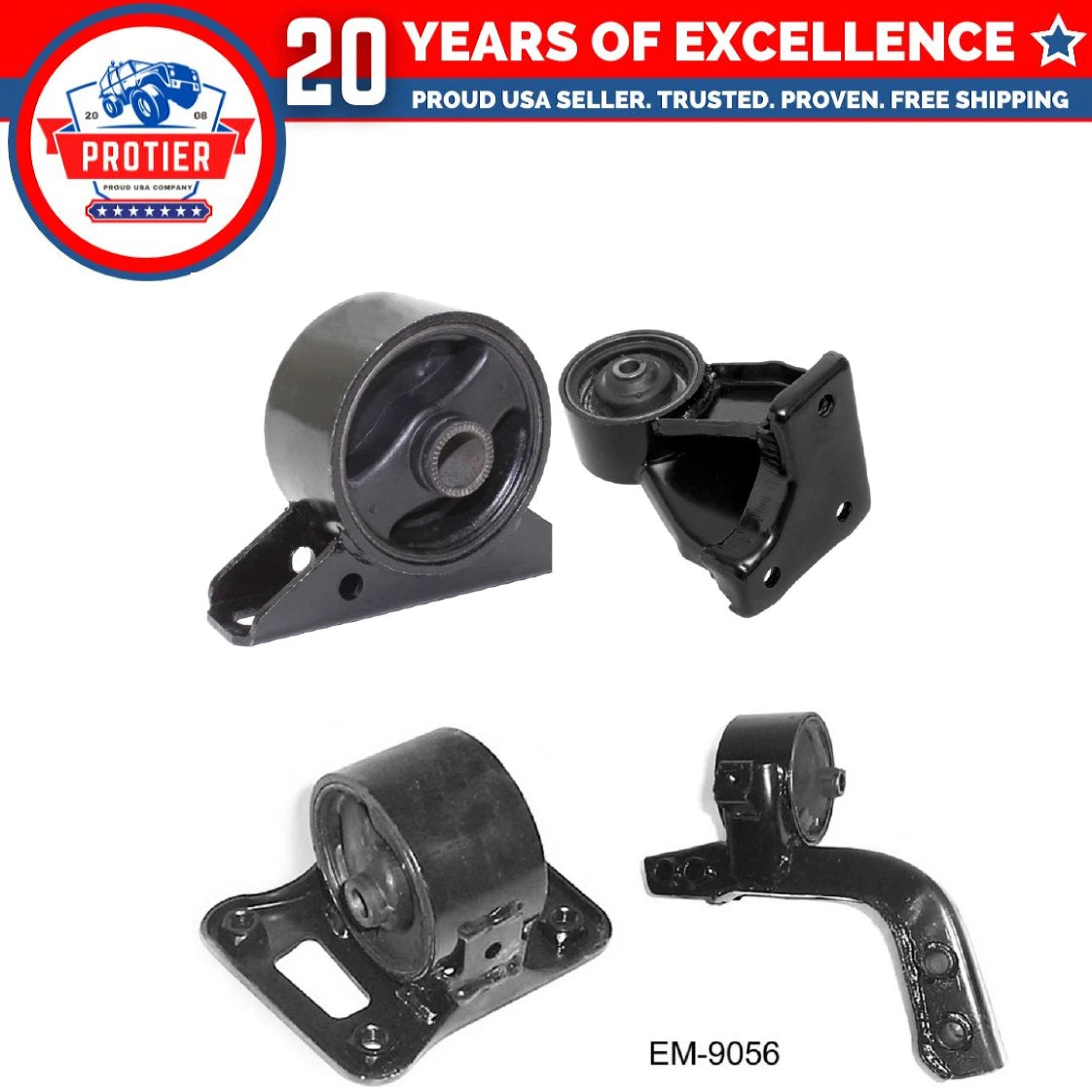 Motor & Trans Mount 4PCS for 1990 - 1994 Mitsubishi Eclipse 1.8L for Auto Trans 6B93BC-57