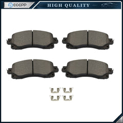 Pair Front Brake Pads w/ Hardware for Subaru Crosstrek Forester Impreza Legacy 6B93BC-57