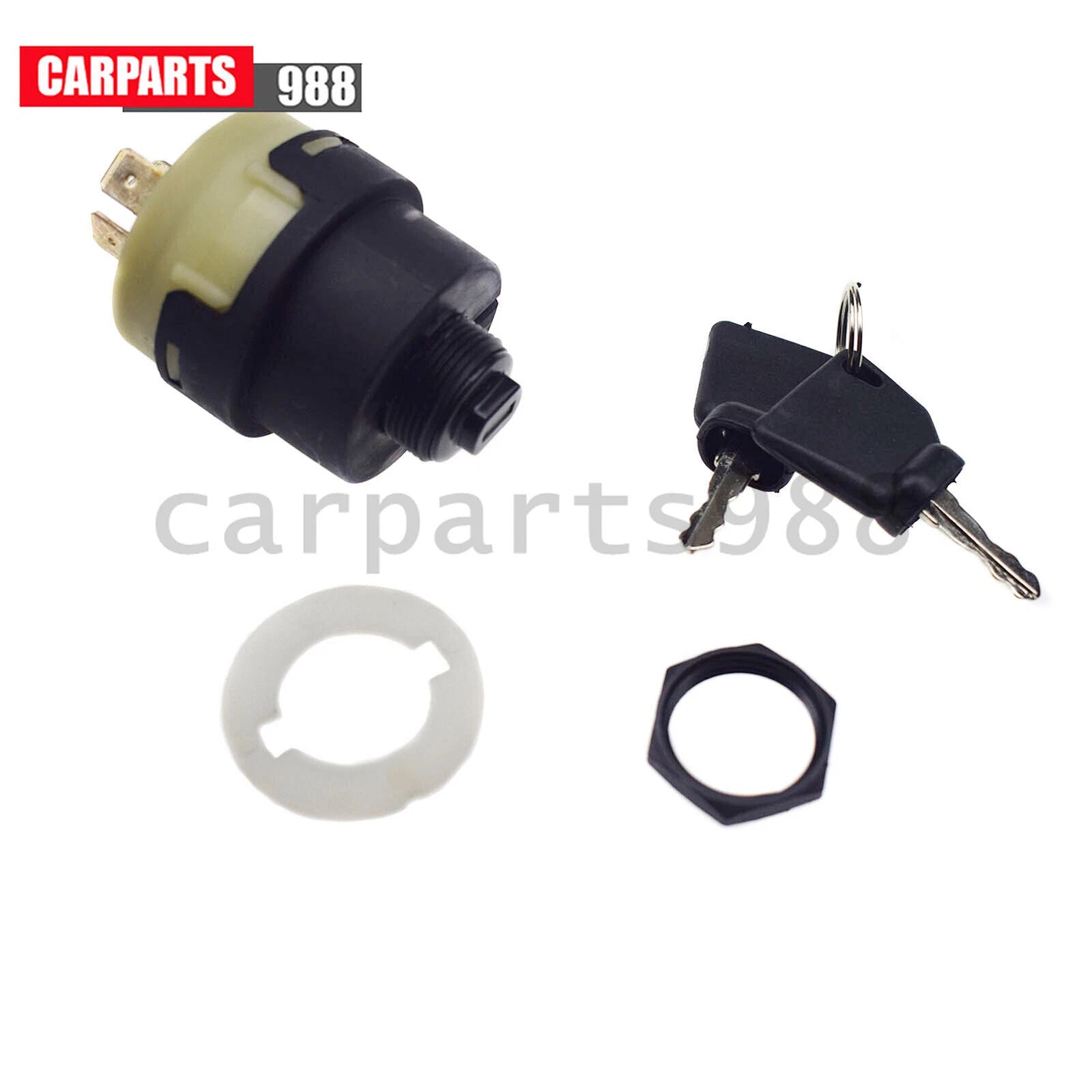 Ignition Switch With 2 keys For JCB Backhoe Loader 701/80184 85804674 50988 6B93BC-57
