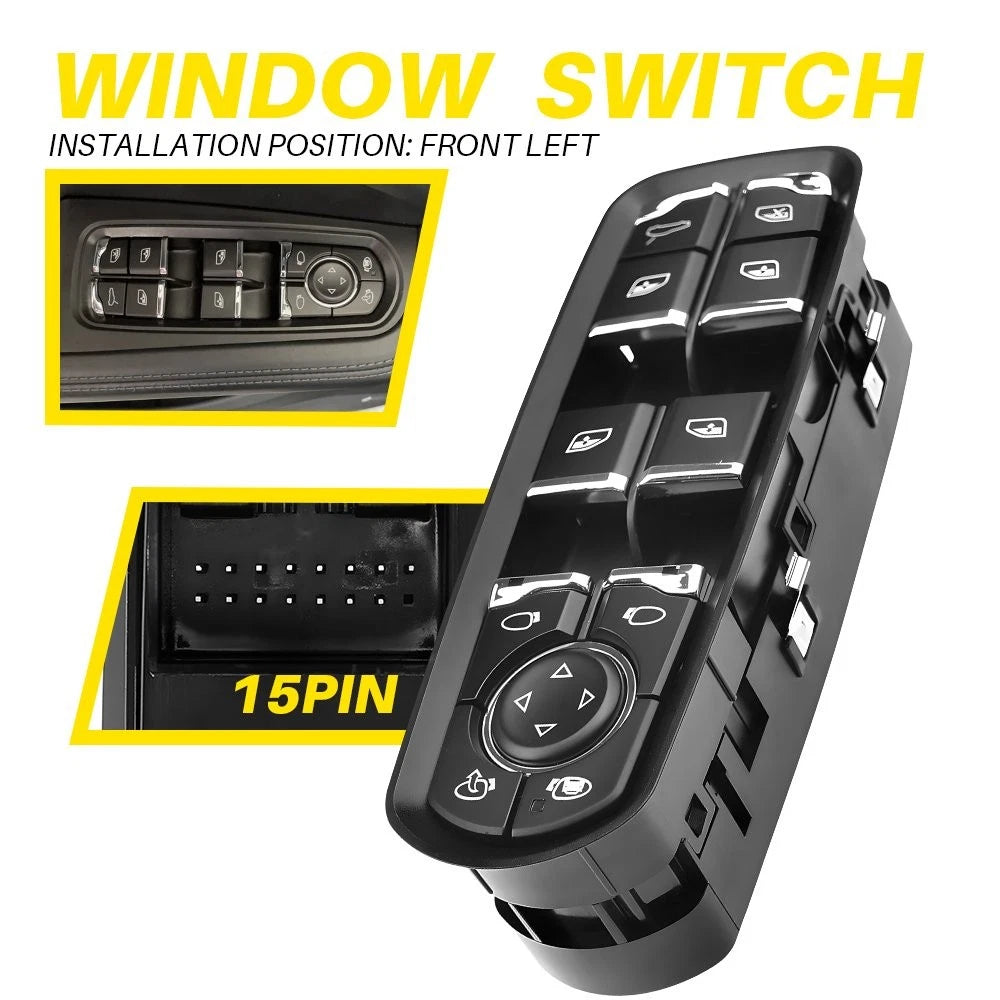 For 2011-2018 Porsche Panamera Cayenne 7PP959858AEDML Driver Left Window Switch 6B93BC-57