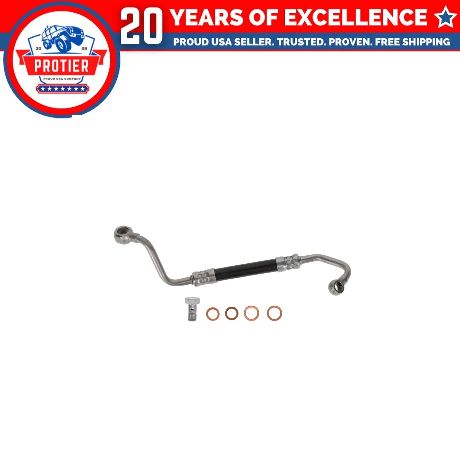 Turbocharger Oil Supply Line Distri Blck To Lower Fits BMW 335d X5 09-13 L6 6B93BC-57