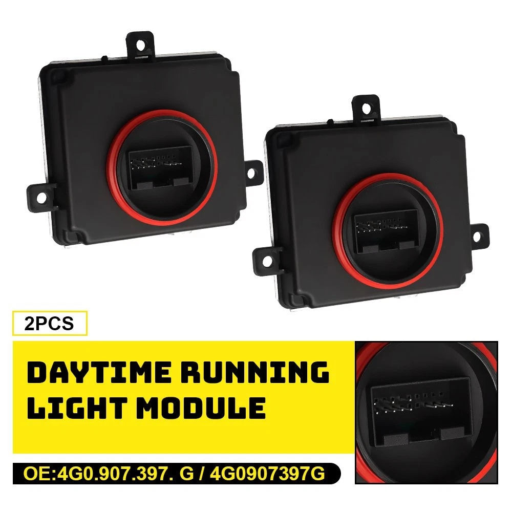 2X 4G0907697G Daytime Running Light Control Module For 2014-17 VW Golf MK7 A 6B93BC-57