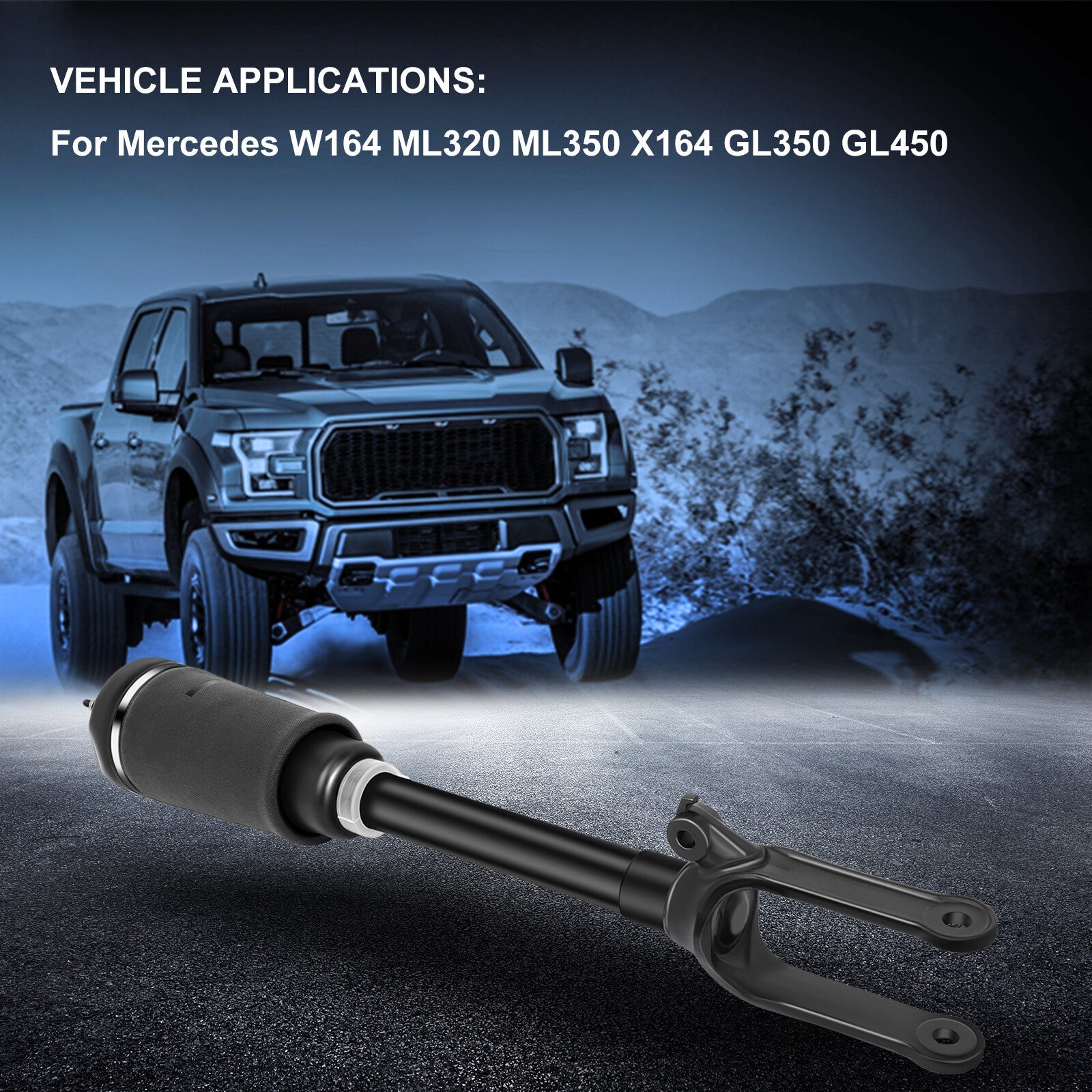 Front Air Suspension Shock For Mercedes W164 ML320 ML350 X164 GL350 GL450 6B93BC-57