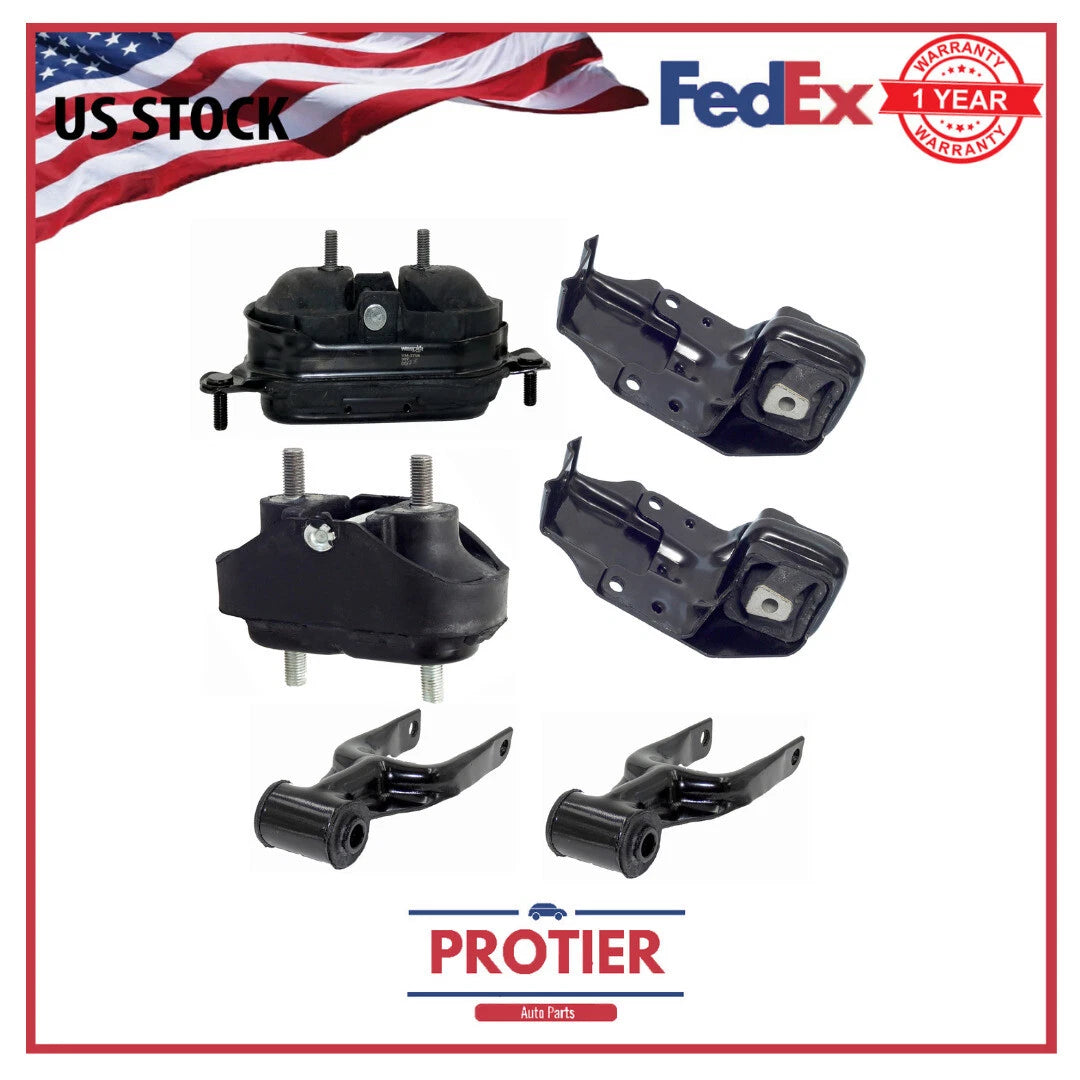 Engine & Trans Mount Set 6PCS for Buick Pontiac Chevrolet Passenger Lumina 6B93BC-57