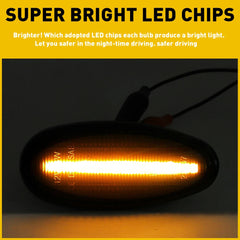 Smoke LED Side Marker Turn Light Signal Lamp For Outlander Mitsubishi Lancer EVO 6B93BC-57