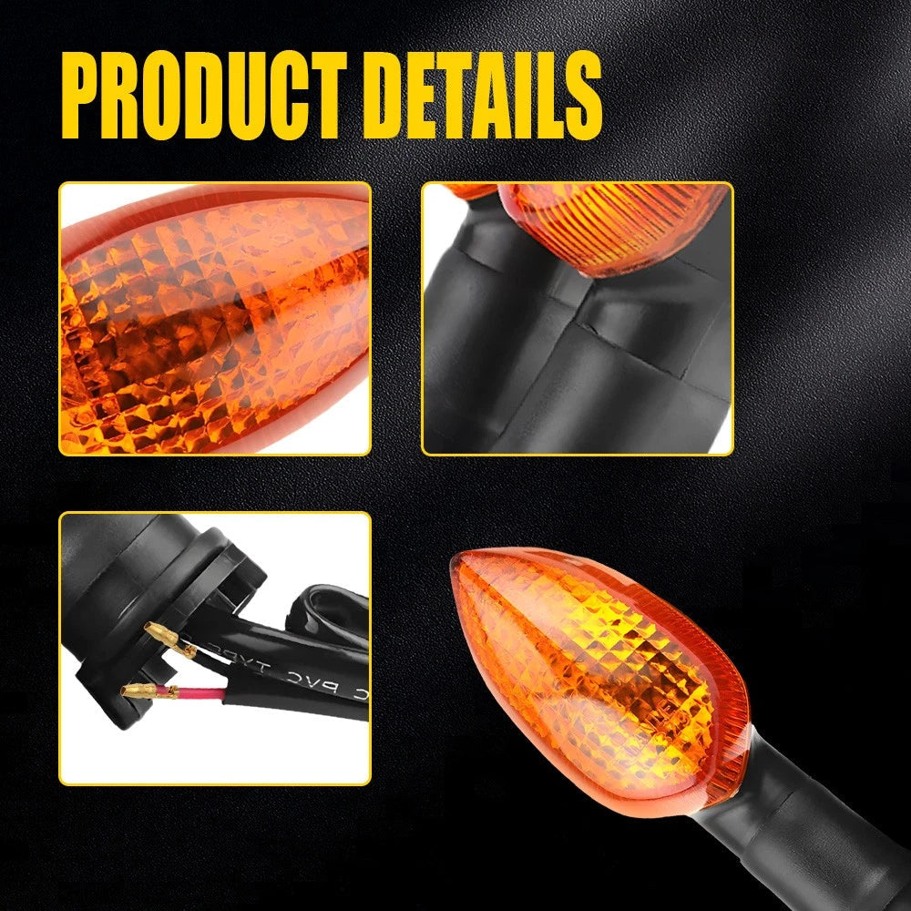 2X Front /Rear Turn Signal Amber For Yamaha YZF R3 2015-2021/YZF R1 2002-2014 EA 6B93BC-57