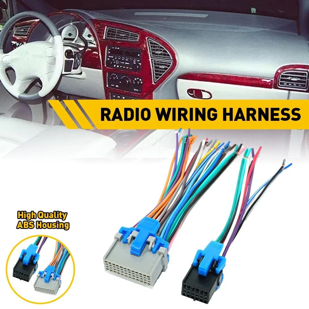 Factory Radio Reverse Stereo Wiring Harness Adapter For 2000-up GM Installtion 6B93BC-57