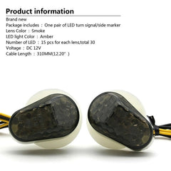 For YAMAHA YZF R1 R3 R6 R6s MT-07 Flush Mount LED Turn Signals Indicator Light