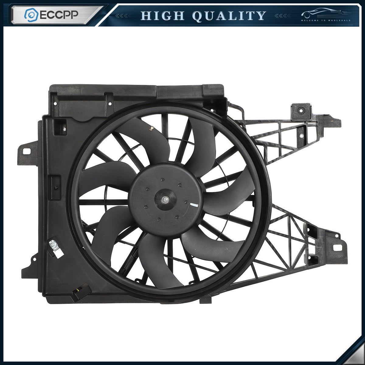 Electric Radiator Fan Assembly For 05-09 Cadillac Xlr 05-13 Chevrolet Corvette 6B93BC-57