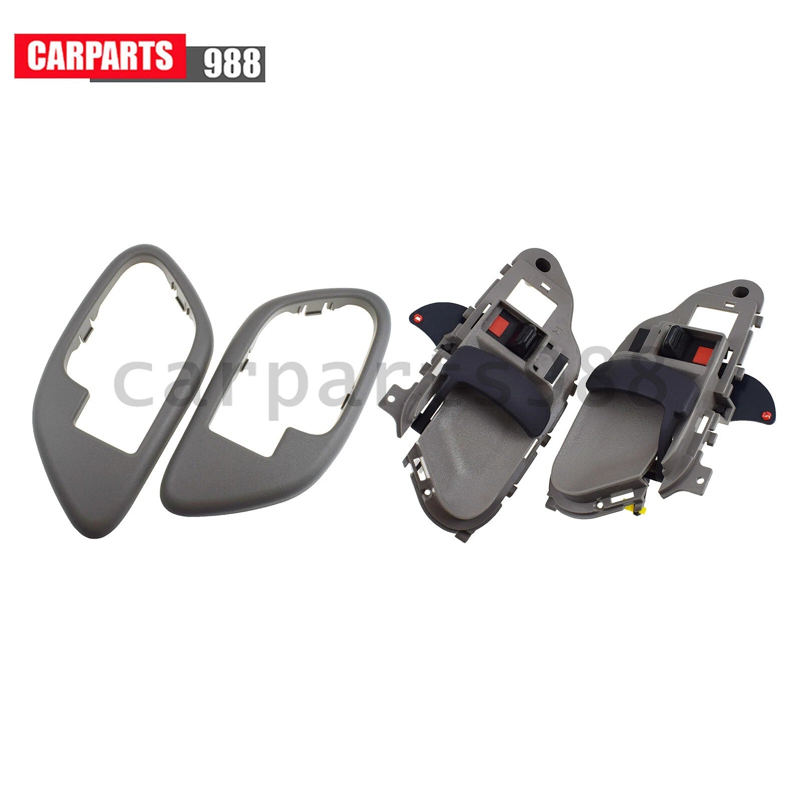 2Pcs Left Right Interior Door Handle Gray For Chevy GMC C1500 C2500 K1500 K2500 6B93BC-57