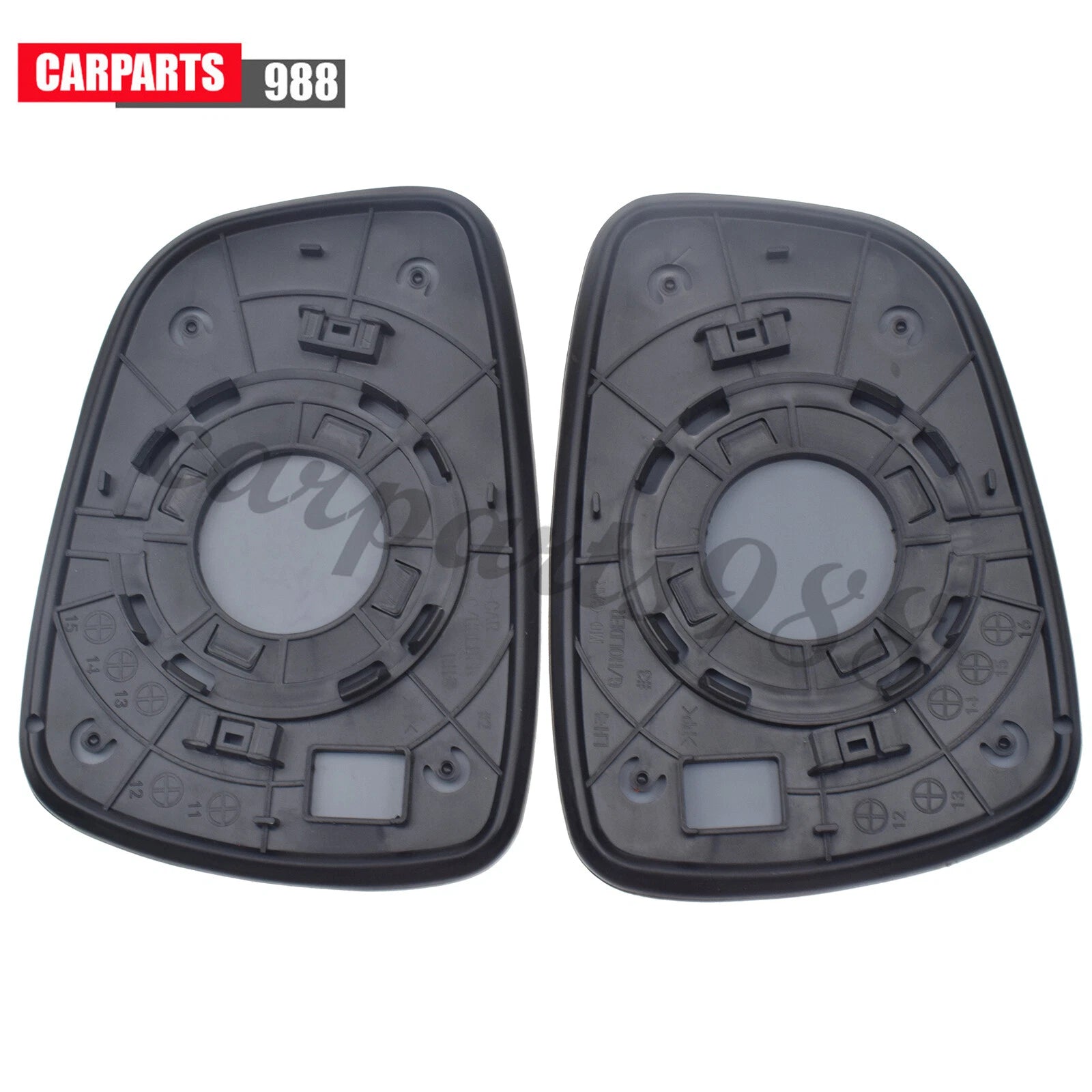 Pair Left Right Side View Door Mirror Glass No Heated for Hyundai Elantra Accent 6B93BC-57