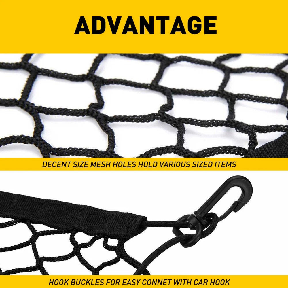 Rear Truck Bed Envelope Style Trunk Mesh Cargo Net for GMC Sierra 2013-22 USA EA 6B93BC-57