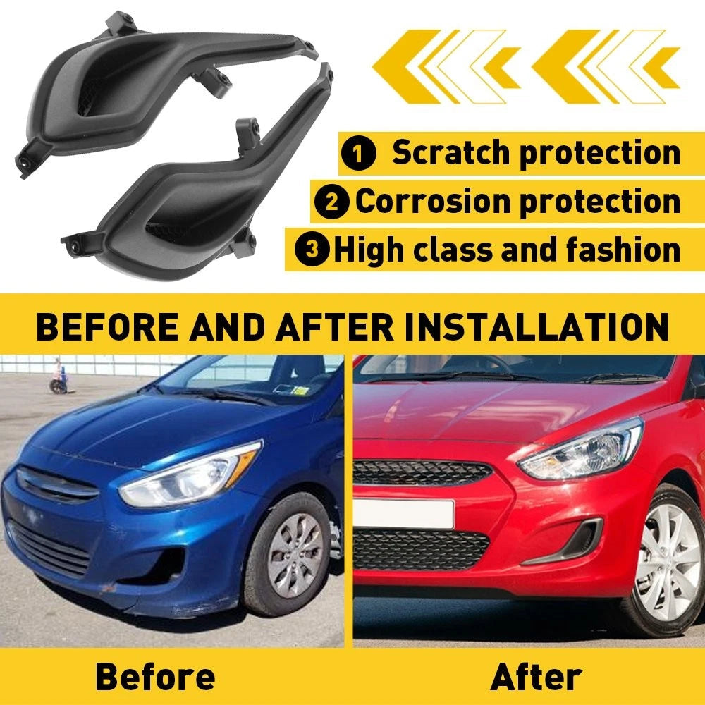 For Hyundai Accent 2012-2017 Left Right Side Front Fog Light Lamp Cover Bezel 6B93BC-57