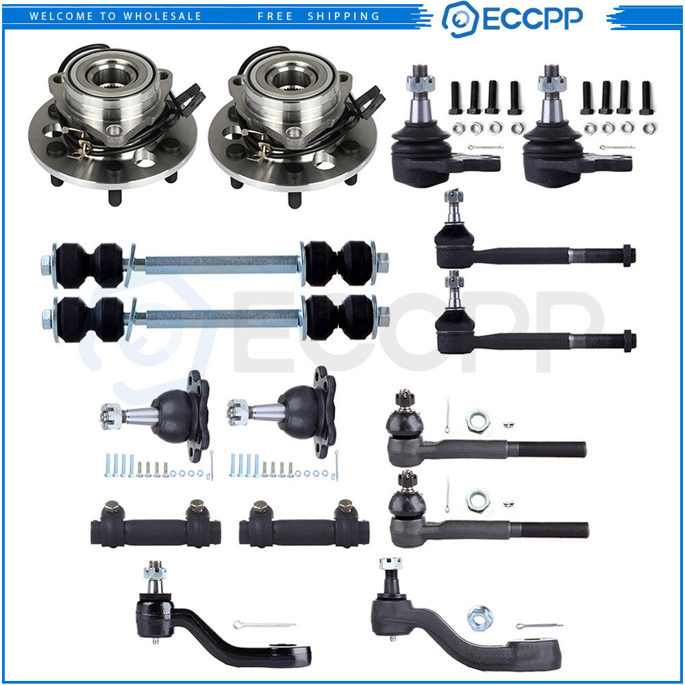 16x Front Steering Tie Rod End Ball Joint Sway Bar End For 1995 Chevrolet K2500 KOEEP
