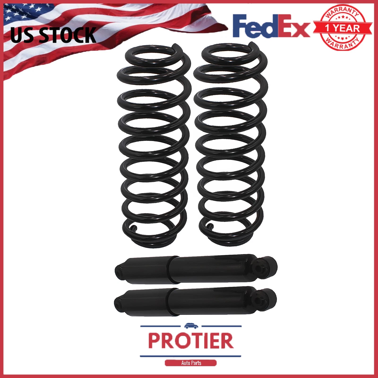 Rear Coil Springs Conversion Kit Fits 2008-2009 Chrysler Dodge Van 6B93BC-57