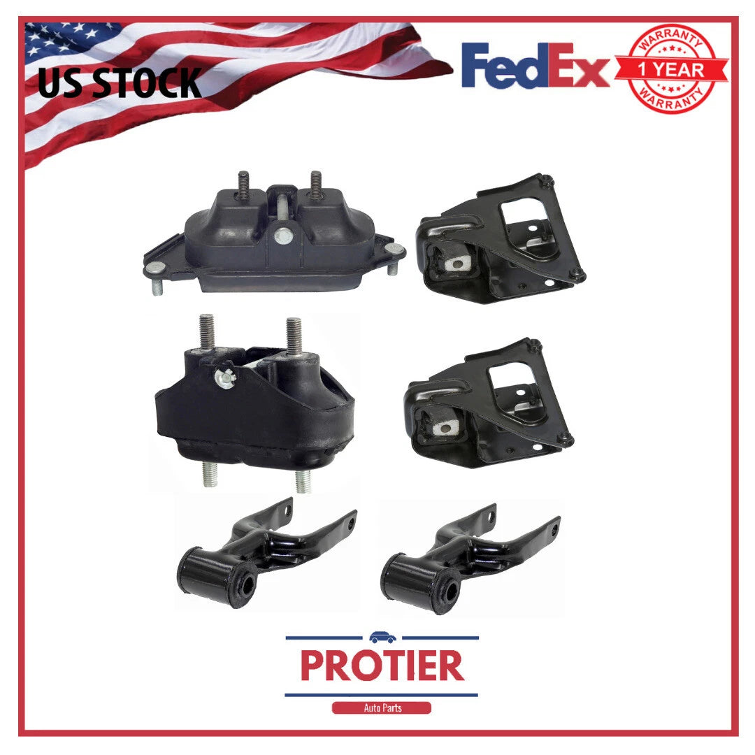 Engine & Trans Mount Set 6PCS for Pontiac Car Grand Prix V6 2004 - 2006 6B93BC-57