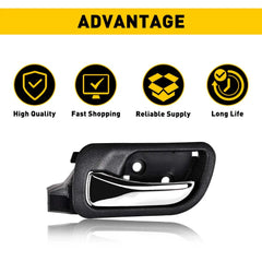 Interior Door Handle For 2003-2007 Honda Accord Front, Driver Side Sedan Plastic 6B93BC-57