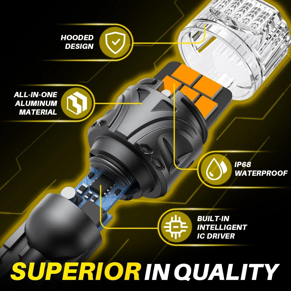 AUXITO LED Backup Reverse Light Bulb 921 912 T15 Super Bright Amber Error Free A AUXITO
