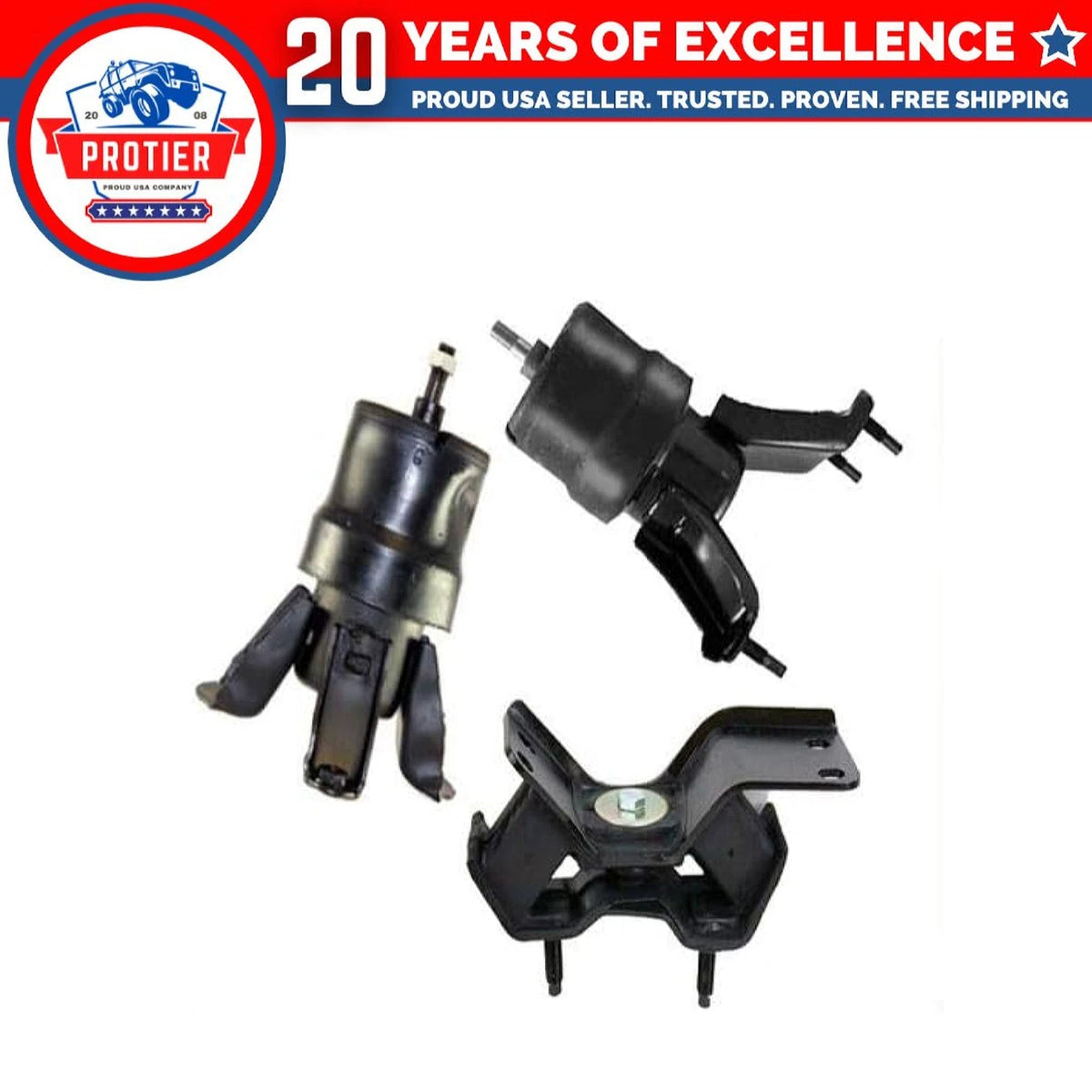 Fits 1997-2001 Toyota Camry 2.2L Auto Trans Motor & Trans Mount Set 3PCS : 6B93BC-57