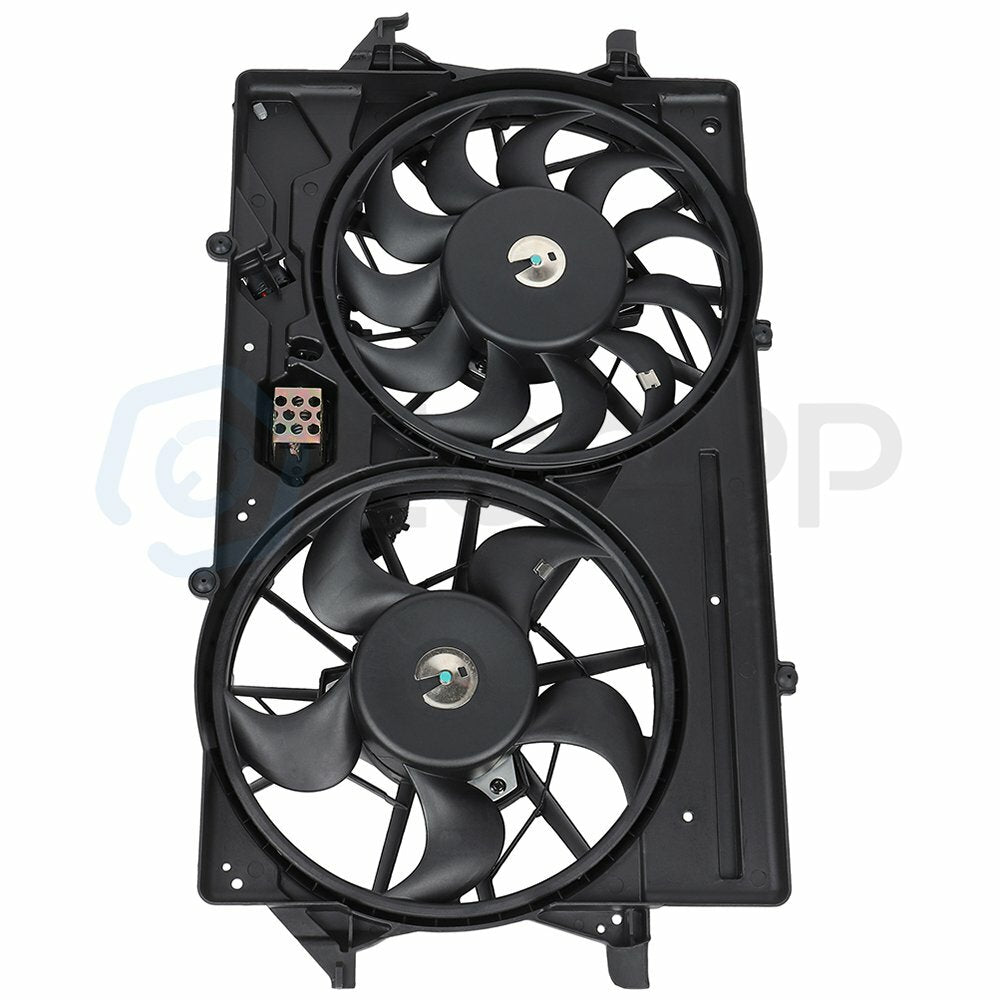 Radiator Condenser Cooling Fan Assembly For 2000 2001-2004 Ford Focus 674-00749 6B93BC-57
