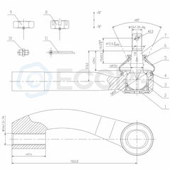4pcs Front Inner and Outer Tie Rod End Fit For Chrysler Cirrus & Dodge Stratus