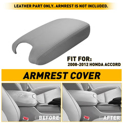 FOR 2008-2012 Honda Accord Leather Center Console Armrest Lid Cover Trim Gray EA 6B93BC-57