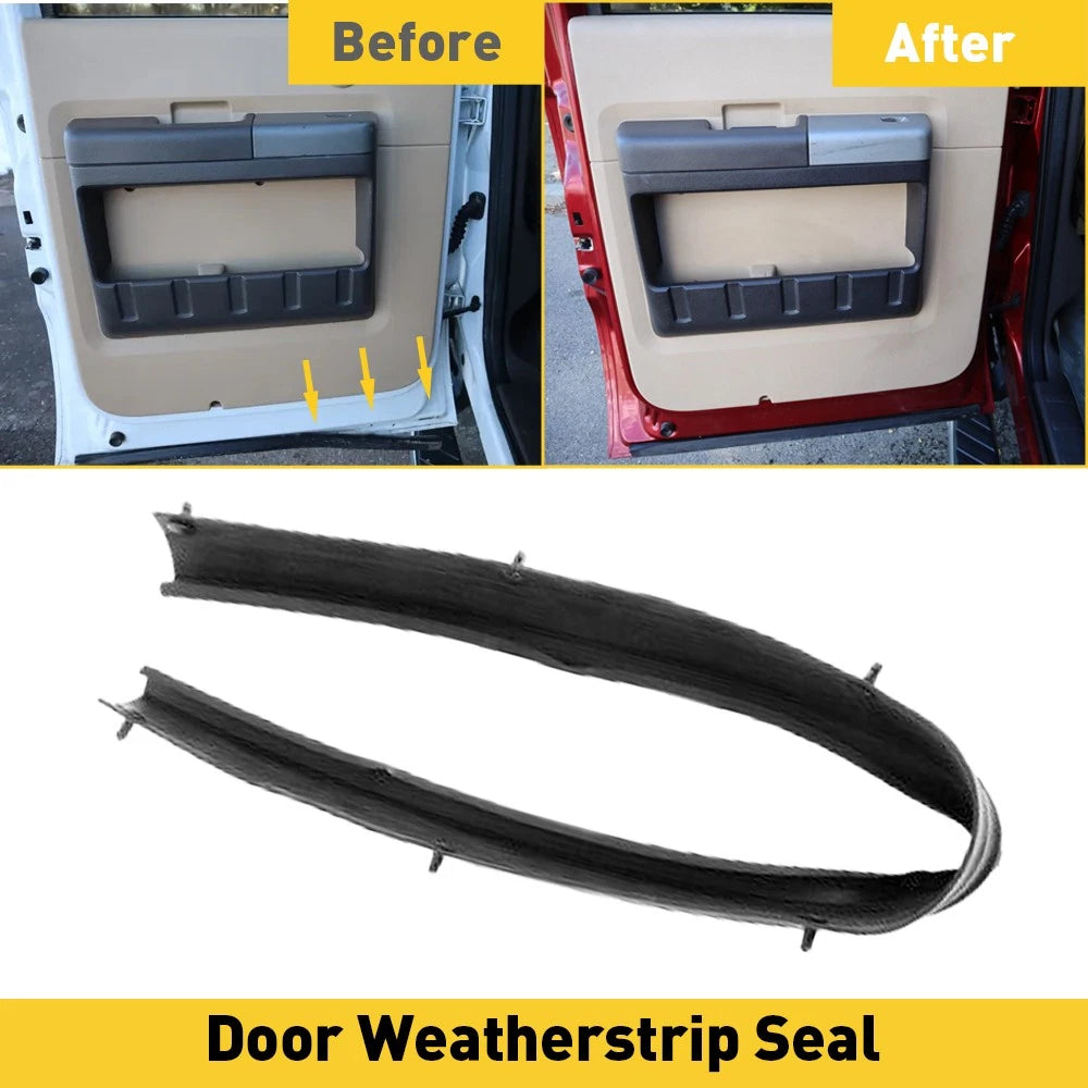 Rear Right / Left Door Lower Weatherstrip For Seal 1999-2016 Ford Super Duty 6B93BC-57