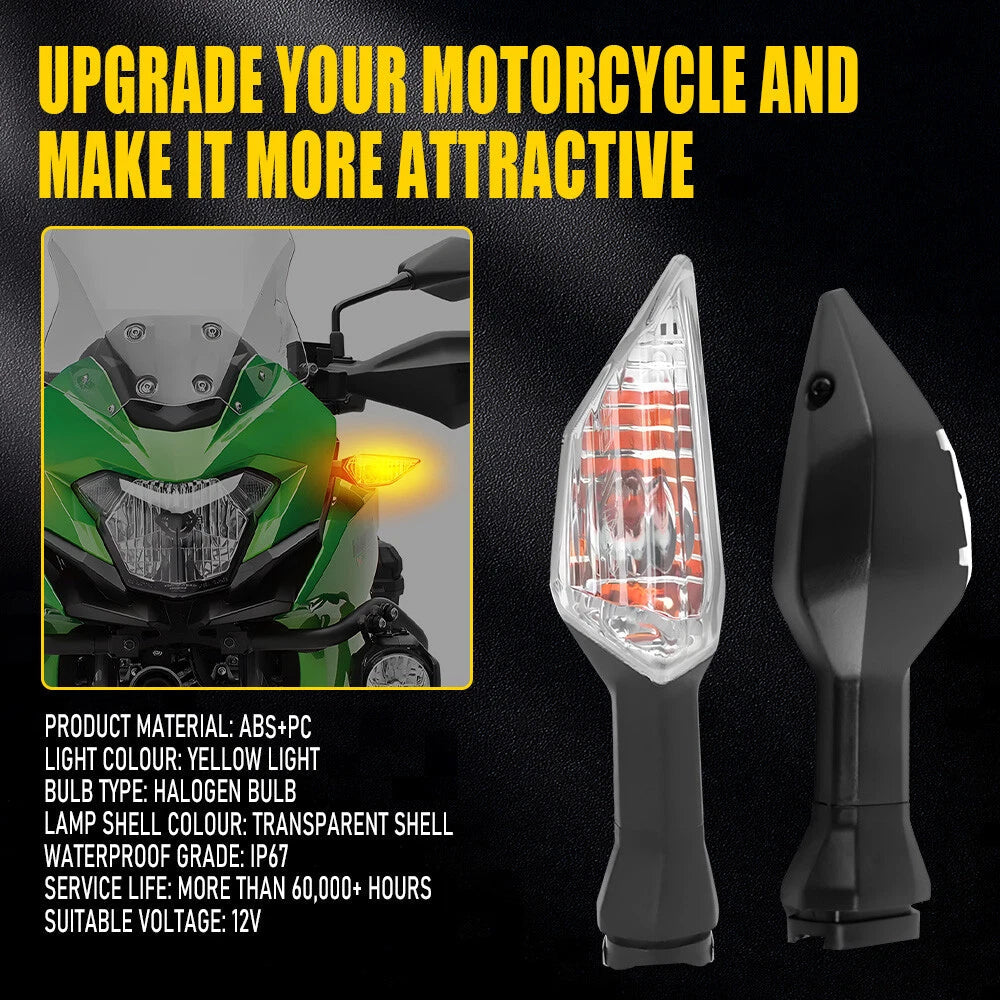 4X Motorcycle Turn Signal Blinker Light Indicator For KAWASAKI Z NINJA KLR 650 A 6B93BC-57