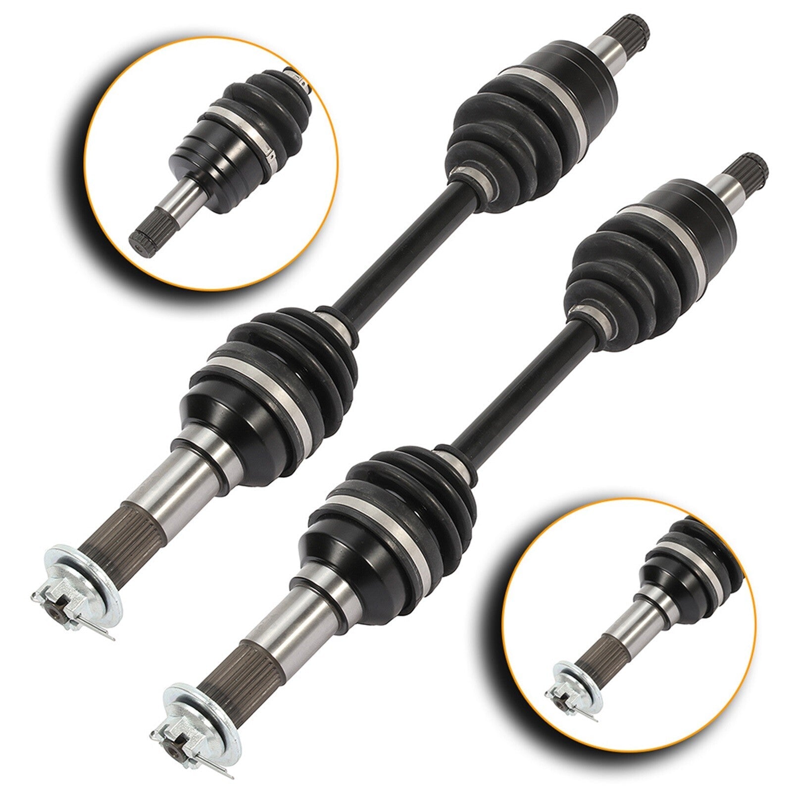 2Pcs Front CV Axles For Yamaha Kodiak 400 Grizzly 350 400 Wolverine 450 6B93BC-57