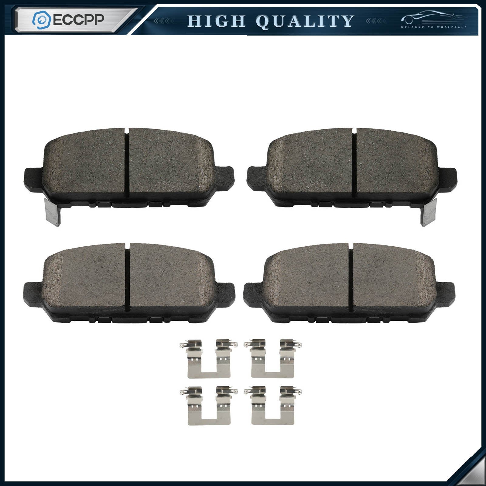 Rear Ceramic Brake Pads Set for 2016 2017 2018-2022 Honda HR-V CR-Z 6B93BC-57