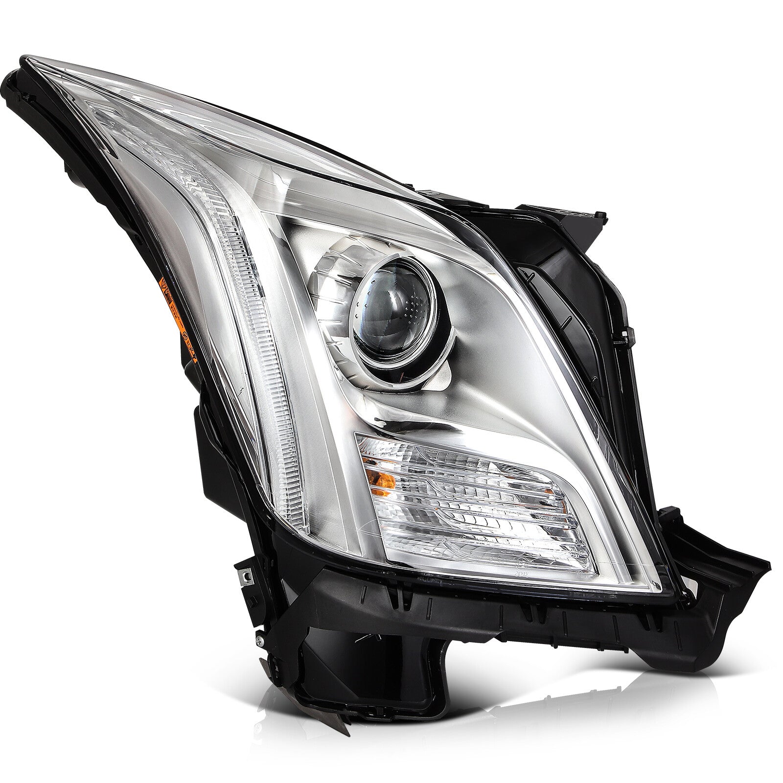 Headlights Assembly For 2017-2013 Cadillac XTS 3.6L LED HID/Xenon Chrome LH+RH 6B93BC-57