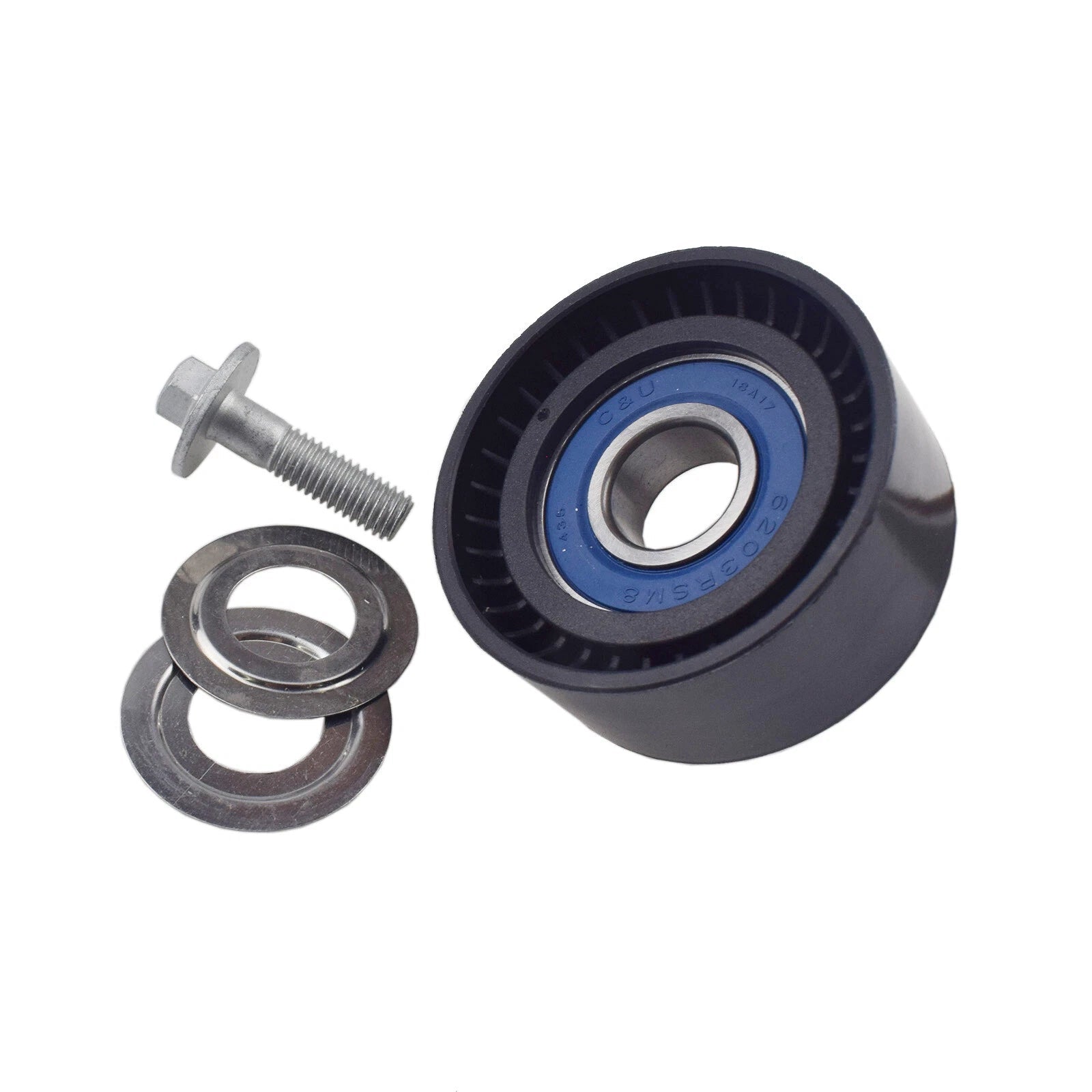 Lower Upper Belt Idler Pulley Set 3PCS LR028879 for Range Rover Evoque LR028878 6B93BC-57