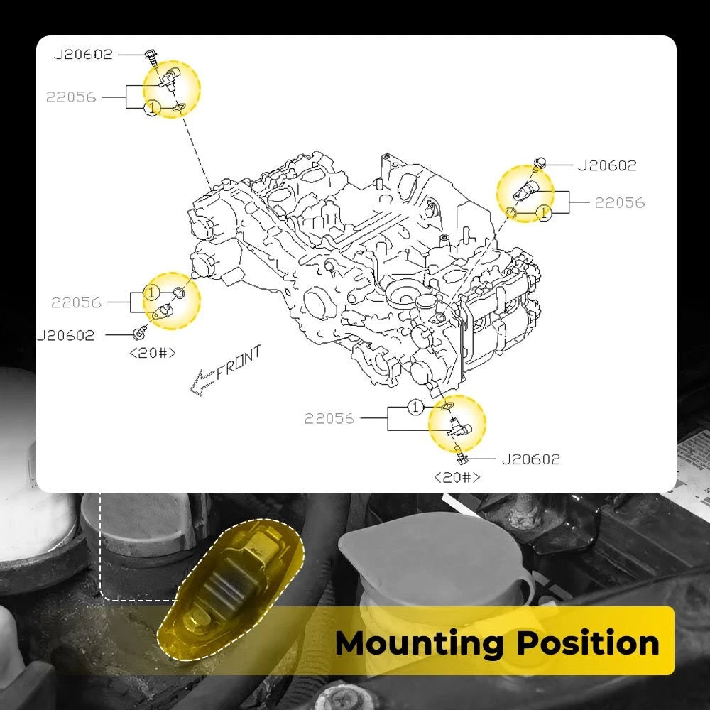 2X Camshaft Position Sensor For 2011-17 Subaru Forester 13-17 Legacy 13-16 BRZ A 6B93BC-57