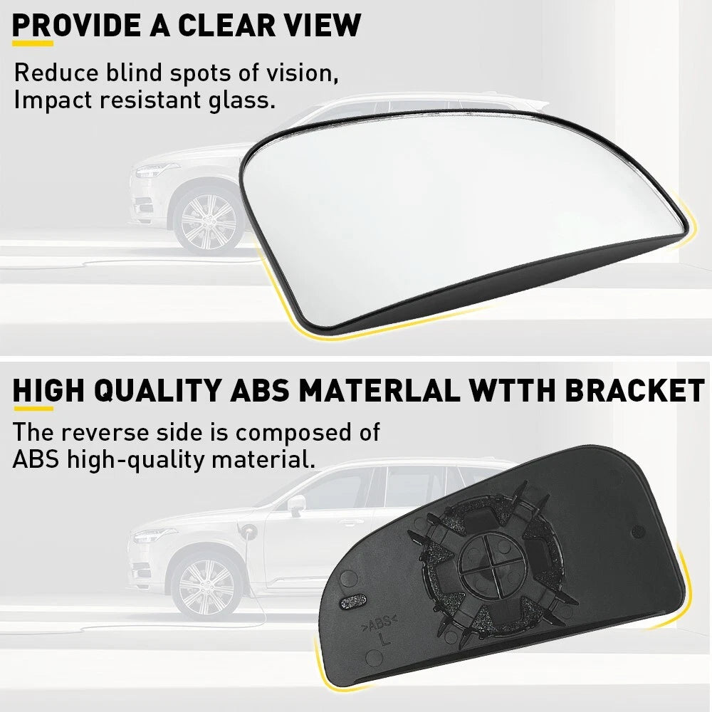 Left Diver Side Exterior Mirror Glass W/ Power Heated for Dodge Ram 1500 2500 6B93BC-57