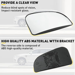 Left Diver Side Exterior Mirror Glass W/ Power Heated for Dodge Ram 1500 2500 6B93BC-57
