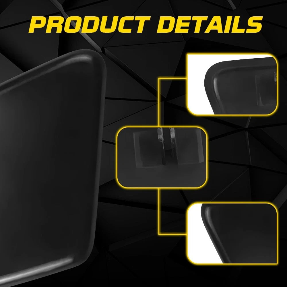 For Volvo S60 2005-2009 Black Pair Front Headlight Washer Jet Spray Cover Cap EA 6B93BC-57