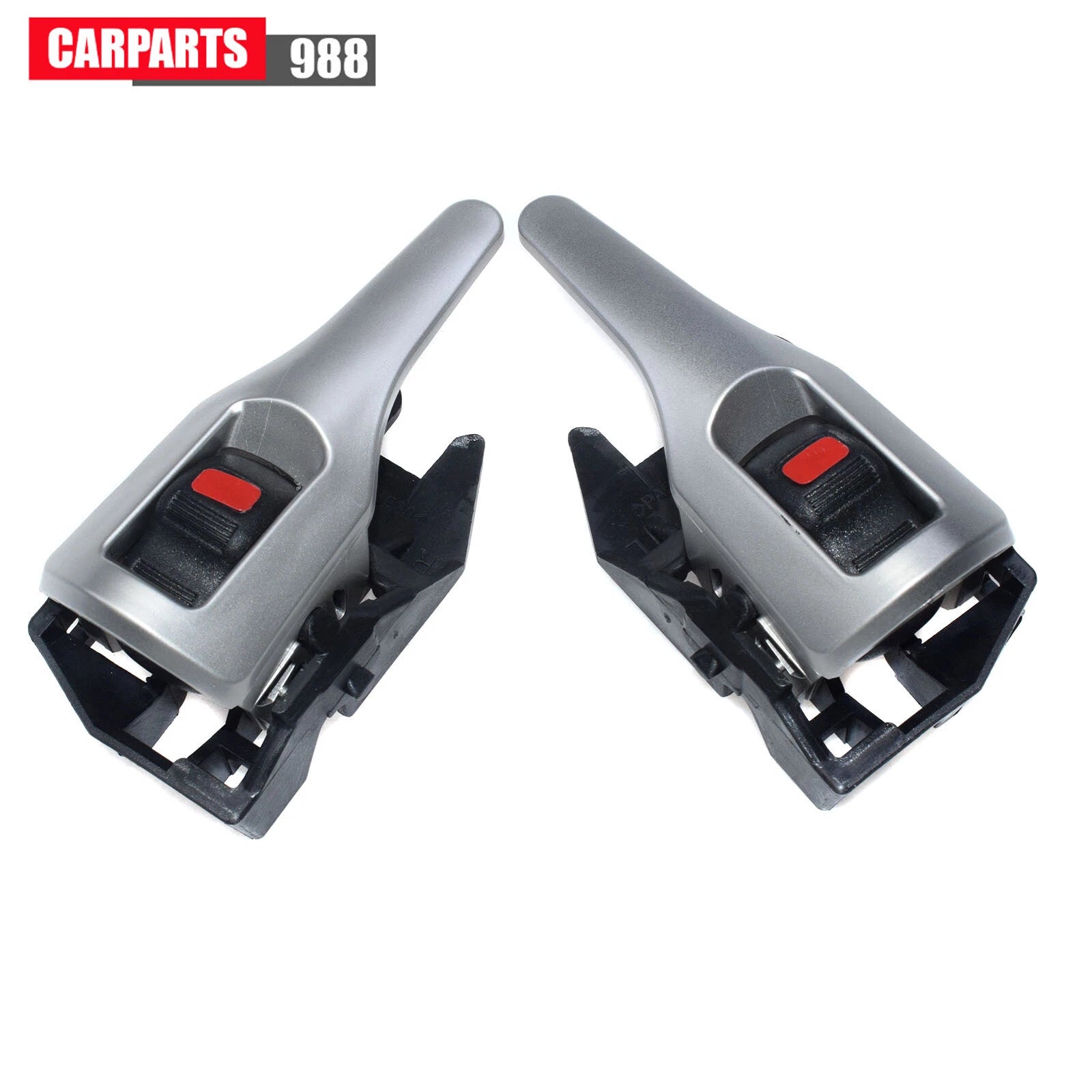 2Pcs Inside Door Handle Silver Left Right For 2009-2015 Toyota Corolla Matrix 6B93BC-57