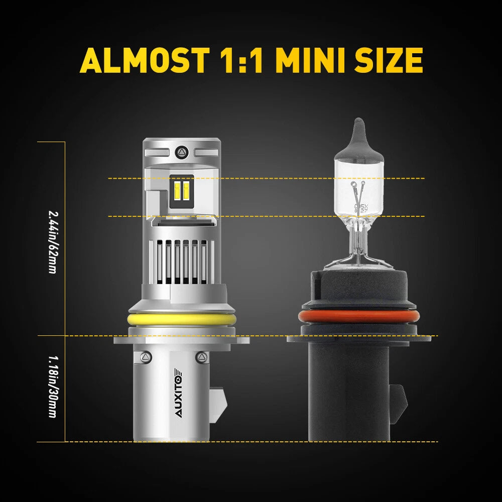 9007 HB5 LED Headlight High Low Beam Bulbs 6000K Car Front Lamps Brighter Q16 EA 6B93BC-57